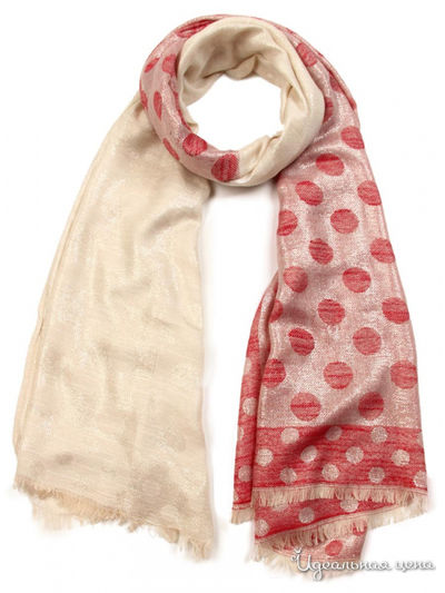 Палантин, 70х180 см Venera, цвет бежевый, розовый