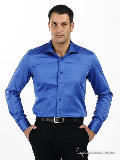 сорочка poggino, цвет цвет синий