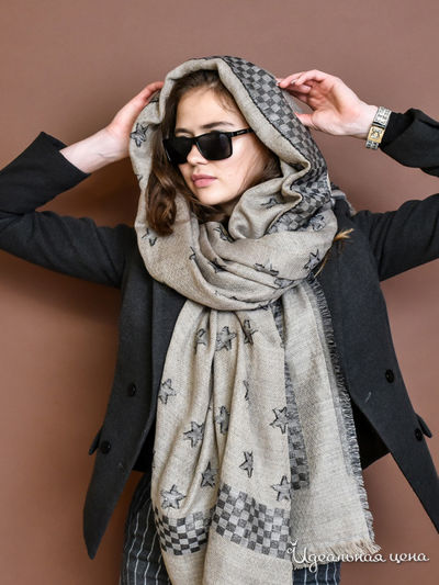 Палантин, 100х180 см Venera, цвет бежевый