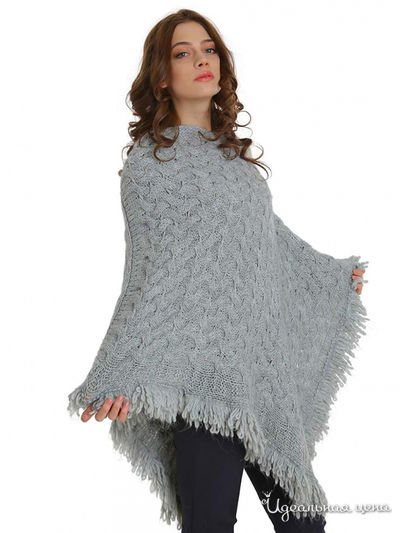 Пончо Venera, цвет серый