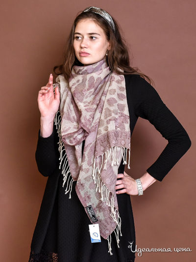 Палантин, 69*180 см Venera, цвет розовый