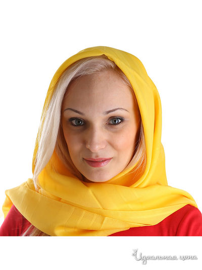 Платок, 120*120 см Venera, цвет желтый