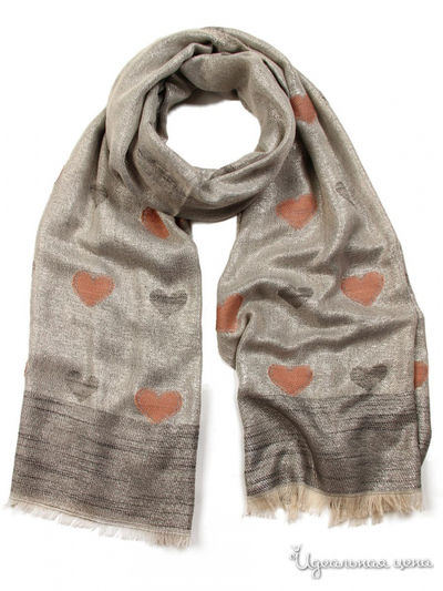 Палантин, 70*180 см Venera, цвет серый