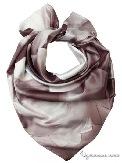 Платок, 90*90 см Venera, цвет серый, темно-серый