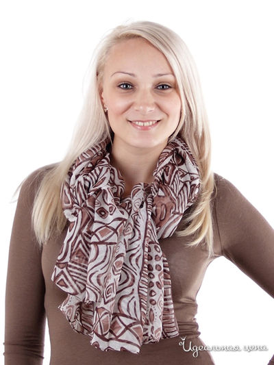 Палантин, 110*175 см Venera, цвет коричневый