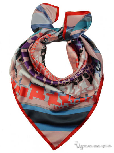 Платок, 90*90 см Venera, цвет мультиколор