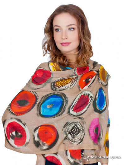 Палантин, 70*180 см Venera, цвет мультиколор