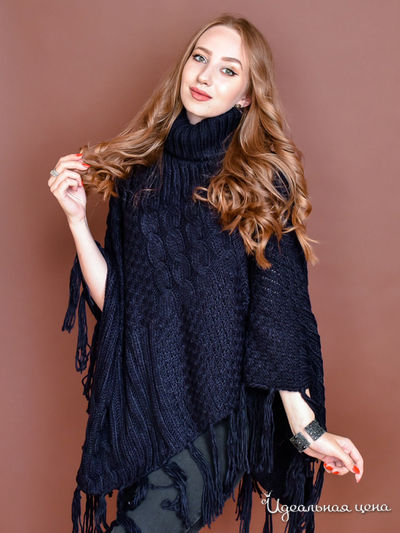 Пончо Venera, цвет темно-синий