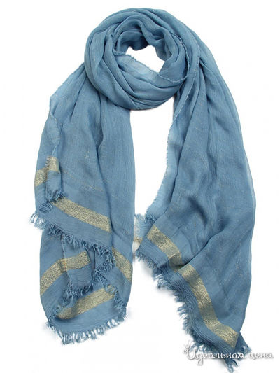 Палантин, 90*200 см Venera, цвет голубой