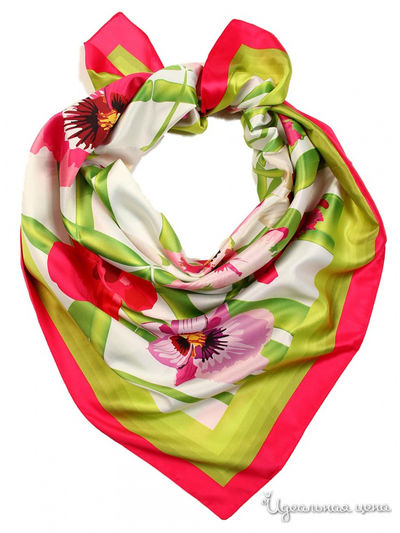 Платок, 90*90 см Venera, цвет мультиколор