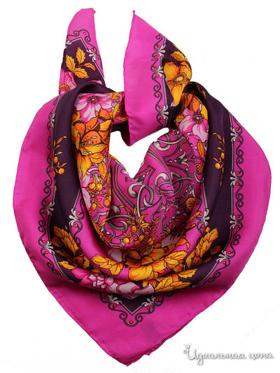 Платок, 90*90 см Venera, цвет мультиколор
