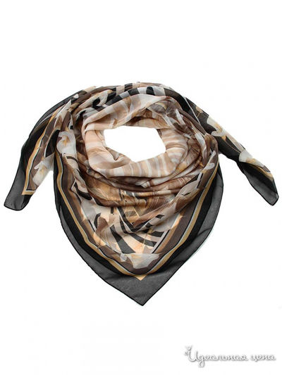 Платок, 120*120 см Venera, цвет бежевый, коричневый