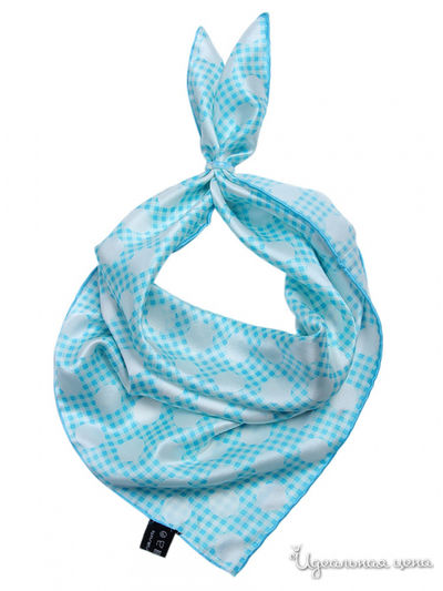 Платок, 53*53 см Venera, цвет белый, голубой