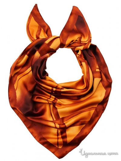 Платок, 90*90 см Venera, цвет коричневый