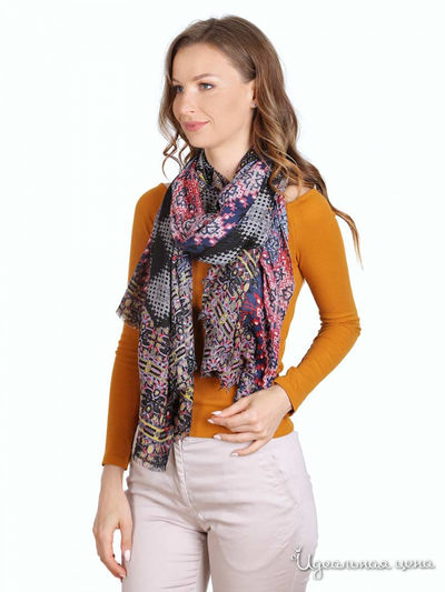 Палантин, 95*190 см Venera, цвет черный