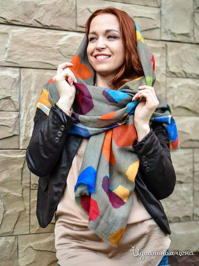 Палантин, 70*180 см Venera, цвет мультиколор