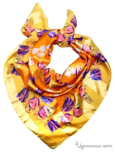 Платок, 90*90 см Venera, цвет мультиколор
