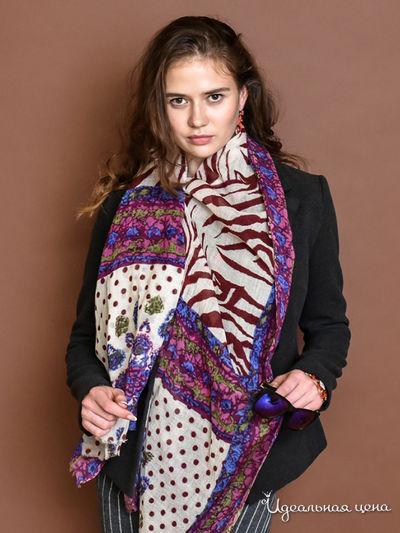 Палантин, 66*180 см Venera, цвет мультиколор