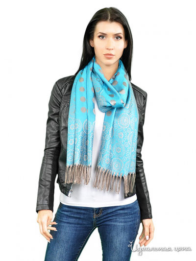 Палантин, 70*180 см Venera, цвет голубой