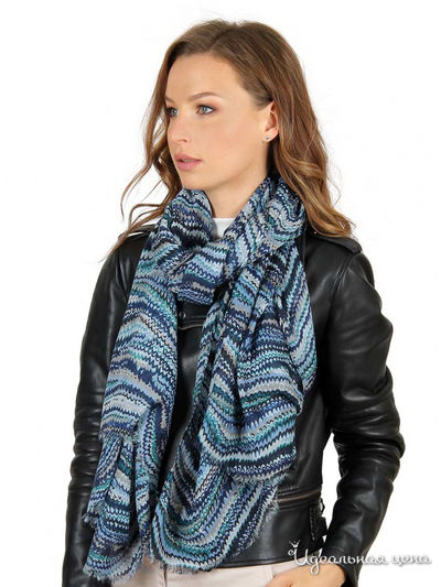 Палантин, 90*180 см Venera, цвет синий