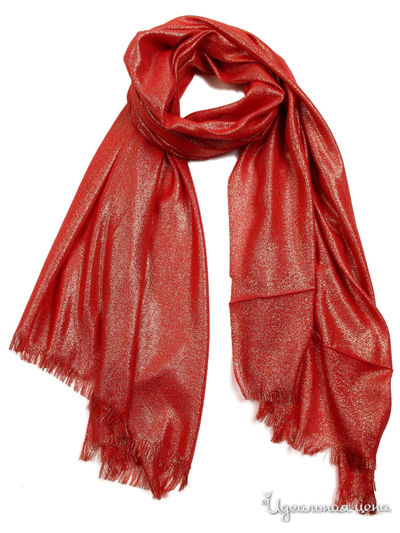 Палантин, 100*190 см Venera, цвет терракотовый, серебро