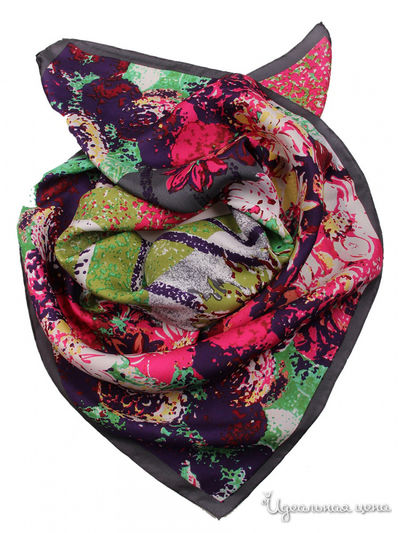 Платок, 90*90 см Venera, цвет мультиколор