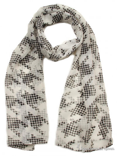 Шарф, 45*155 см Venera, цвет черный, белый