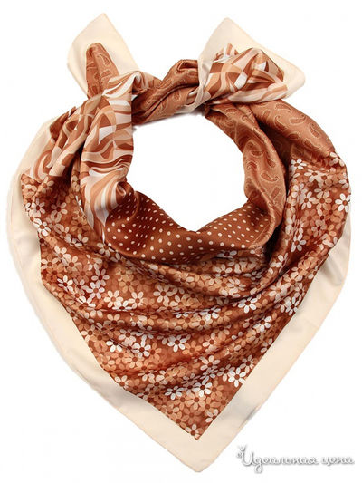 Платок, 90*90 см Venera, цвет бежевый