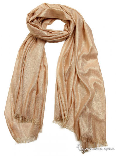 Палантин, 100*190 см Venera, цвет бежевый, серебро