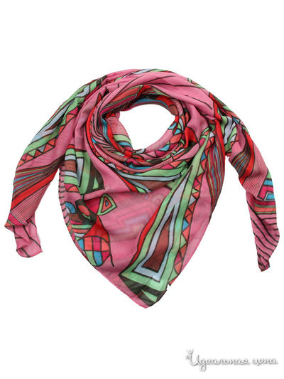 Платок, 110*110 см Venera, цвет розовый