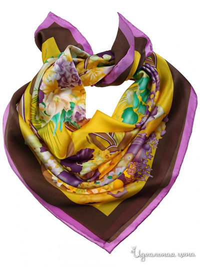 Платок, 90*90 см Venera, цвет мультиколор