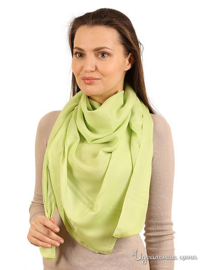 Платок, 120*120 см Venera, цвет салатовый