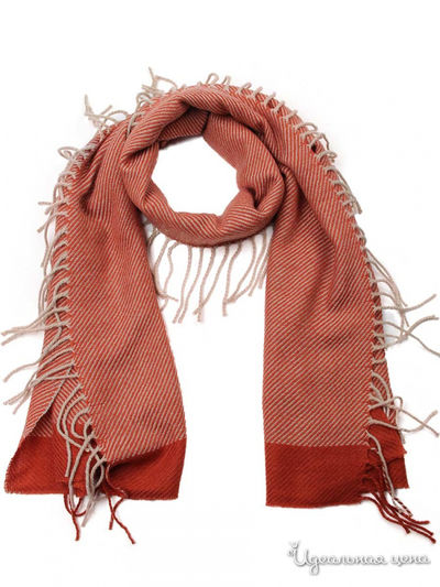 Палантин, 50*180 см Venera, цвет оранжевый, белый