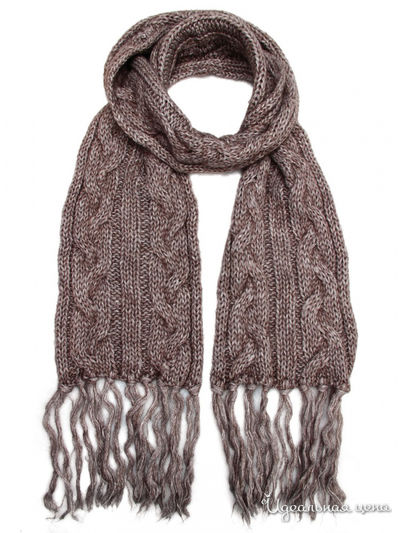 Шарф, 20*180 см Venera, цвет коричневый