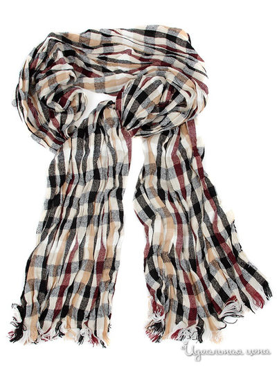 Шарф, 43*180 см Venera, цвет бежевый, черный, коричневый