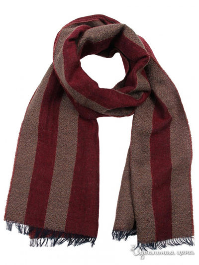 Шарф, 39*185 см Venera, цвет бордовый, бежевый