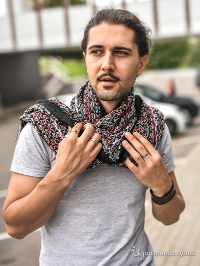 Палантин, 45х195 см Venera, цвет черный