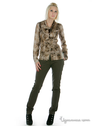 Блуза SOCIETA&ATOS LOMBARDINI, цвет цвет коричневый