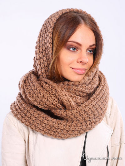 Шарф, 50*90 см Venera, цвет коричневый