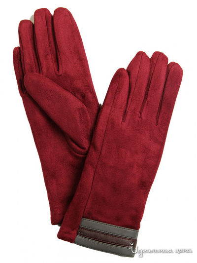 Перчатки Venera, цвет бордовый, серый, коричневый