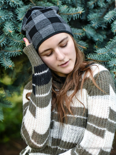 Шапка Venera, цвет черный, серый