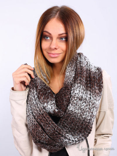 Шарф, 35*100 см Venera, цвет коричневый