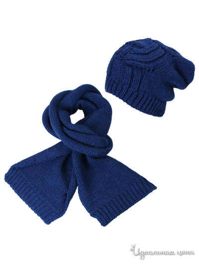 Комплект: шапка, шарф Venera, цвет синий