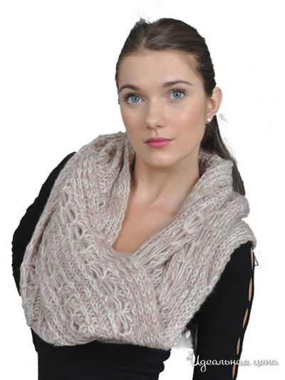 Шарф, 37*222 см Venera, цвет бежевый