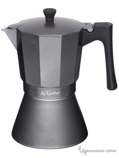 Гейзерная кофеварка на 9 эспрессо, 470 мл Kitchen Craft, цвет серый