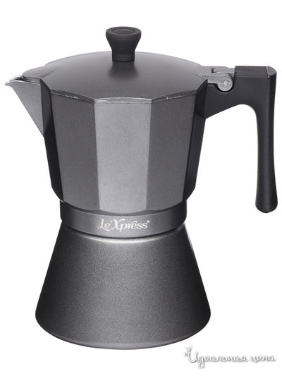 Гейзерная кофеварка 6 эспрессо, 290 мл Kitchen Craft, цвет серый