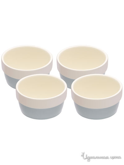Набор рамекинов, 9 см, 4 шт Kitchen Craft, цвет голубой