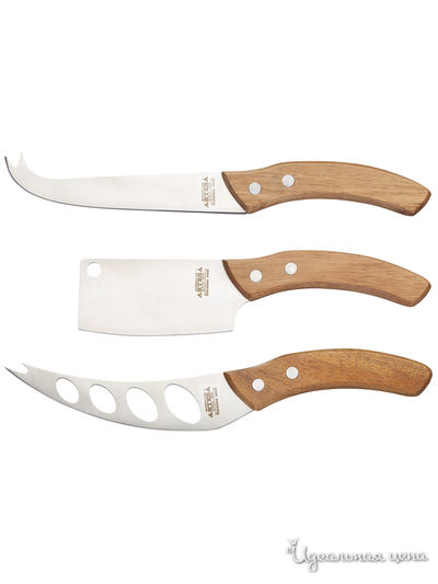 Набор ножей для сыра Kitchen Craft, цвет серебряный