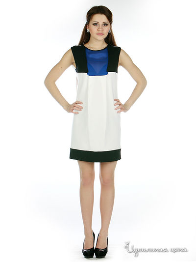 Платье SOCIETA&ATOS LOMBARDINI, цвет цвет белый / черный