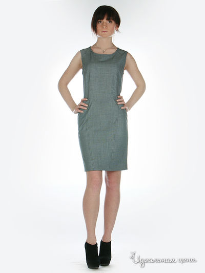 Платье SOCIETA&ATOS LOMBARDINI, цвет цвет серый